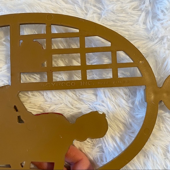 Vintage Syroco Mid-Century Colonial Woman Oval Silhouette Resin Wall Decor - Picture 5 of 6